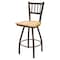Holland Bar Stool Co 30" Swivel Bar Stool, Brnz Finish, Nat Oak Seat X810 - alternate 1